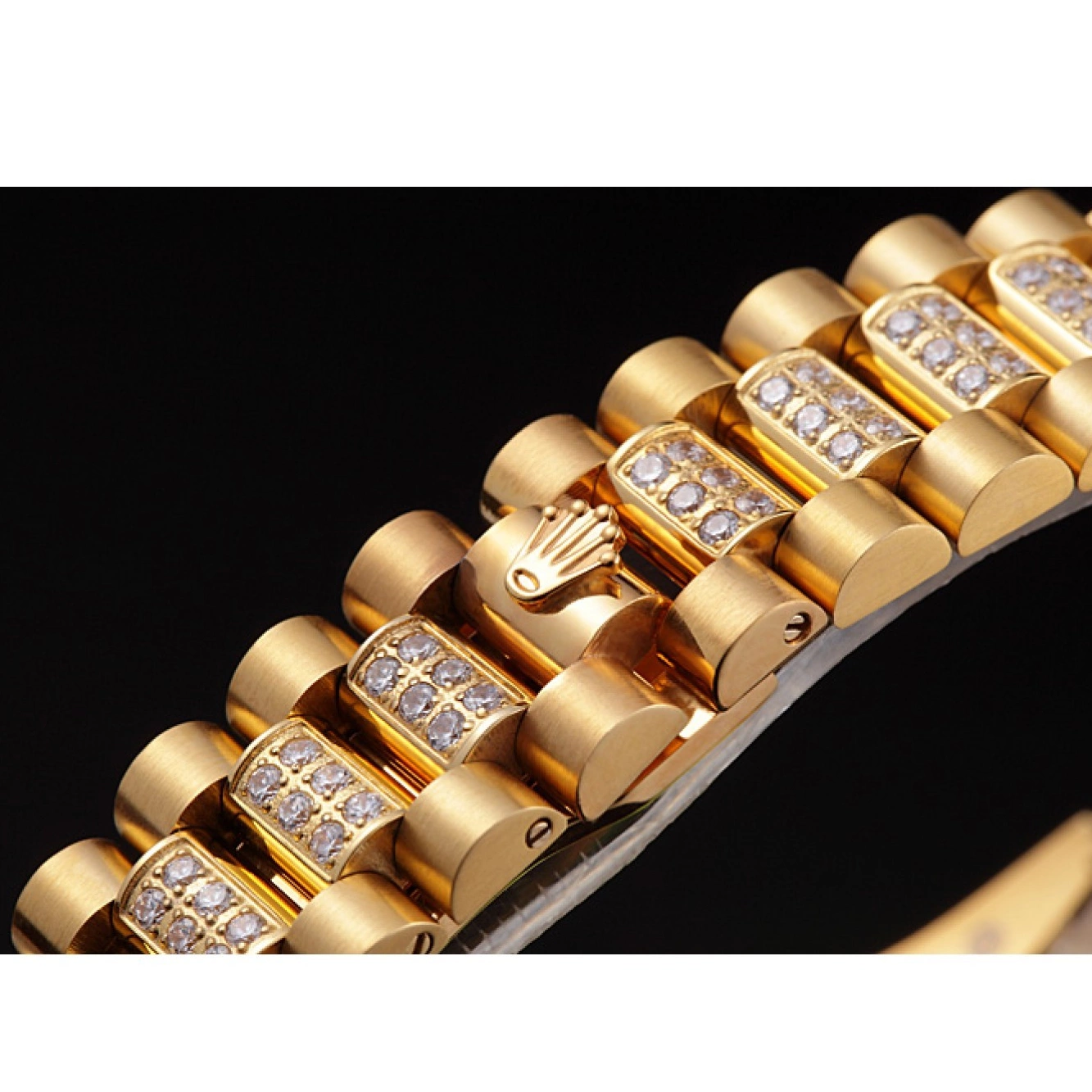 Aaa replica watch 621614 Day-Date Diamonds Yellow Swiss Gold-srl184 Rolex 0602